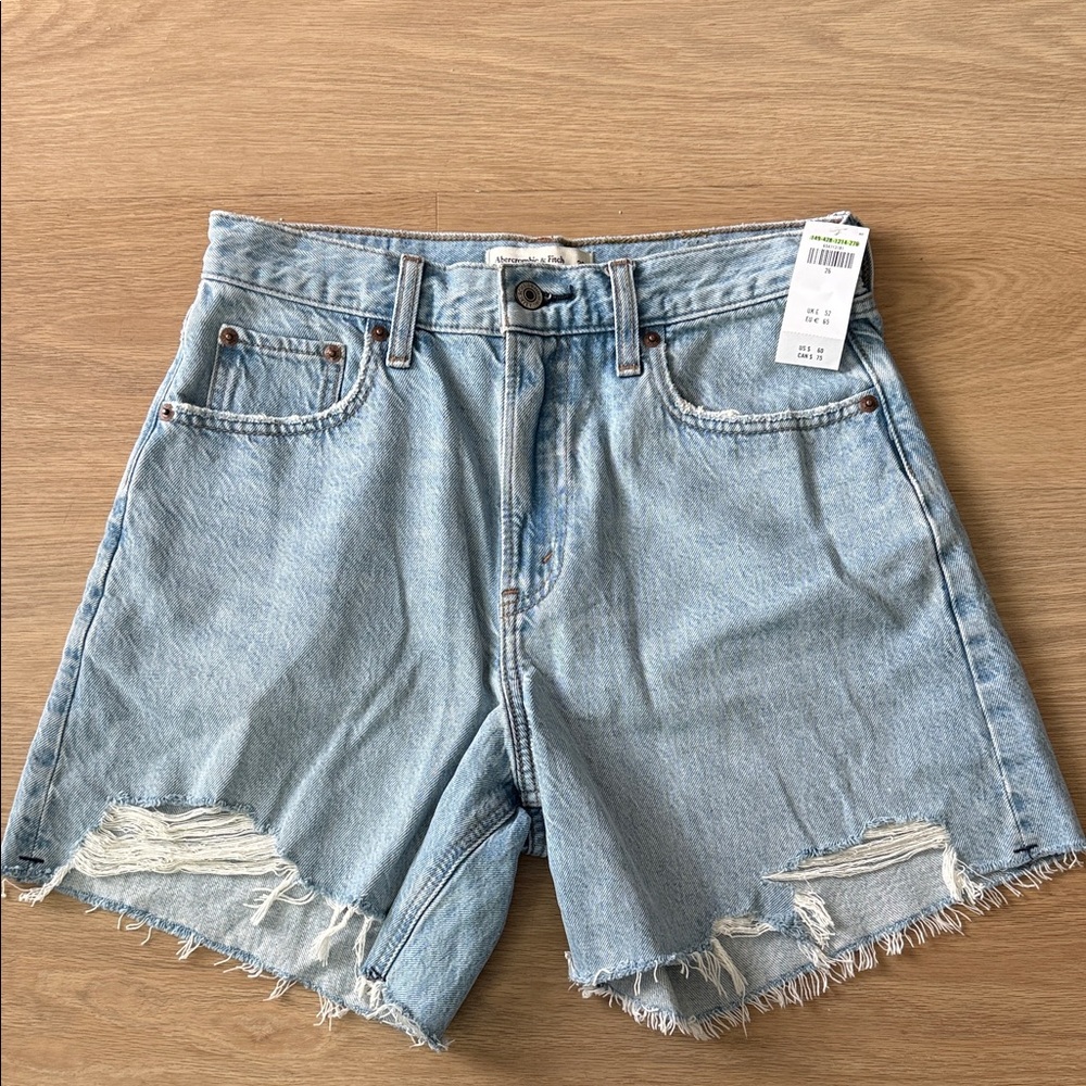 Abercrombie & Fitch Distressed Denim Shorts